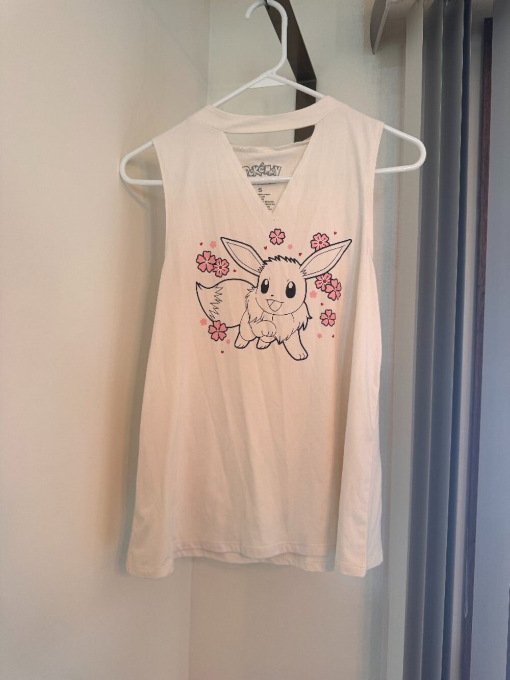 Pokemon Licensed Eevee White Tank Choker Top Box Lunch